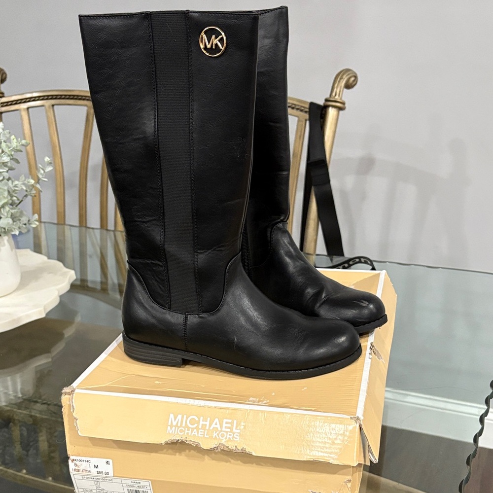 Michael Kors Black Over the Knee Boots